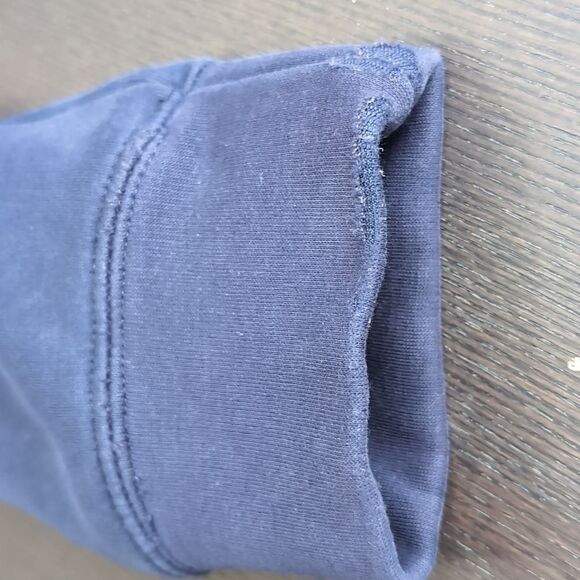 Jcrew vintage navy zip up plush hoodie size S - Picture 6 of 7